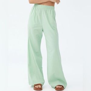 NWT cotton on sunny flare pants in pistachio green!
